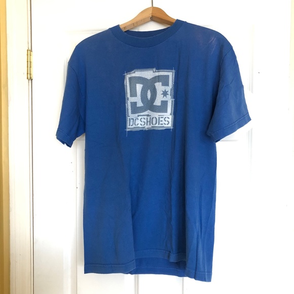 DC Shoes Classic Skater Skateboarding Graphic Logo Star Blue T-Shirt Size Large - Picture 1 of 16